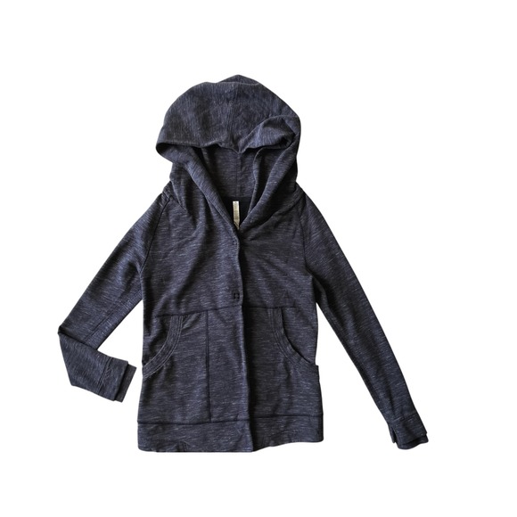 Lululemon Women's Find Your Centre Wrap Heathered Marled Black Jacket Size 6 - Picture 2 of 14